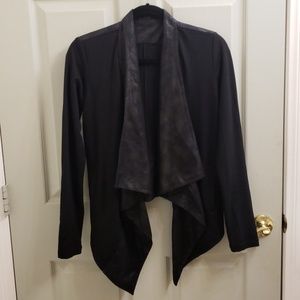 CAbi pleather butterfly cardigan